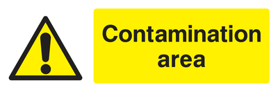 Contamination Area Sign - Safe Signs