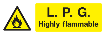 L.P.G. Highly Flammable Sign - Safe Signs