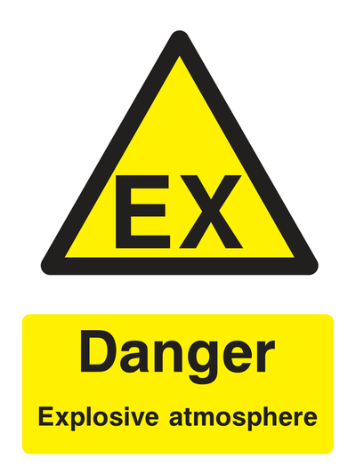 Danger Explosive Atmosphere Sign - Safe Signs