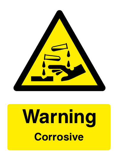 Warning Corrosive Sign - Safe Signs