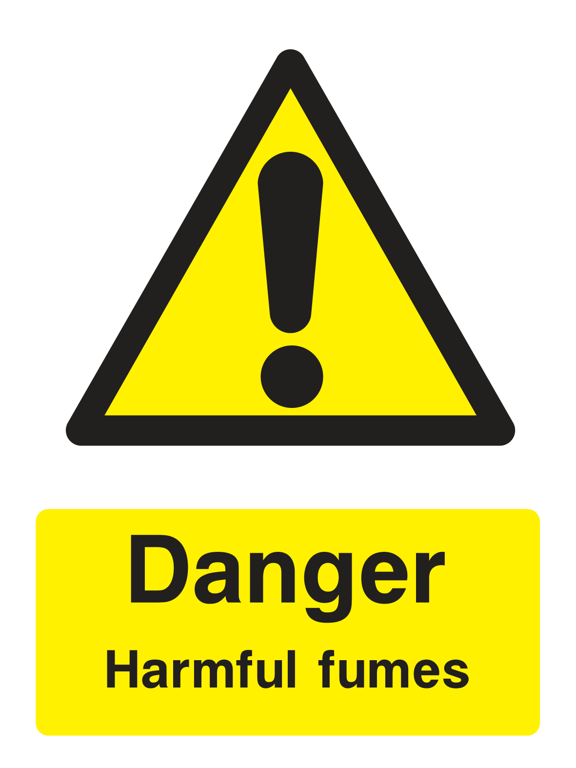 Danger Harmful Fumes Sign - Safe Signs