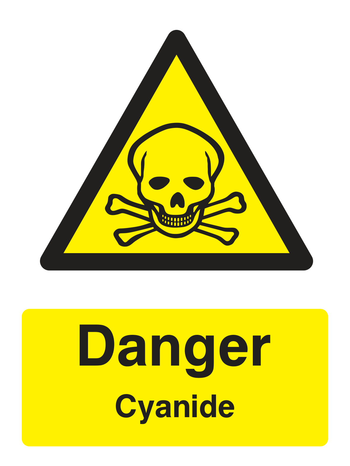 Danger Cyanide Sign - Safe Signs