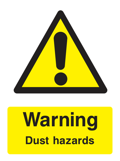 Warning Dust Hazards Sign - Safe Signs