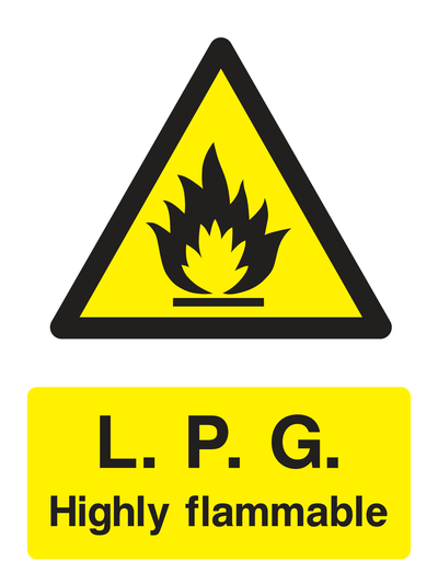 L.P.G. Highly Flammable Sign - Safe Signs