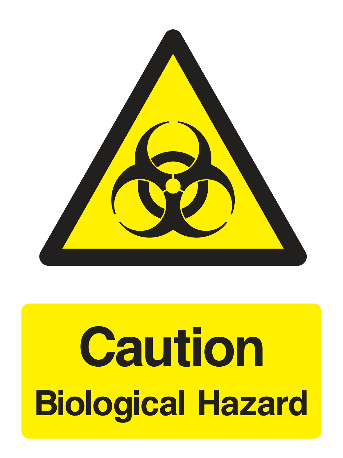 Caution Biological Hazard Sign - Safe Signs