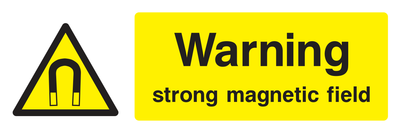 Warning Strong Magnetic Field Sign - Safe Signs