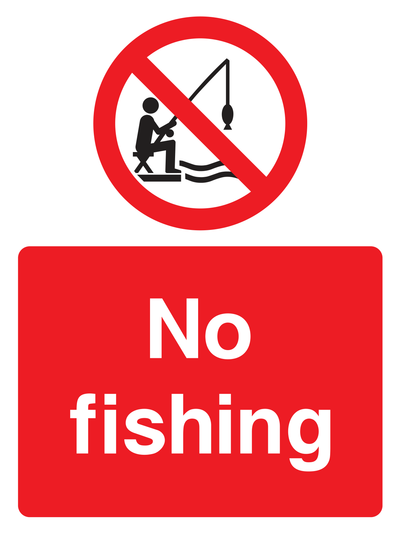 No Fishing Sign - Safe Signs