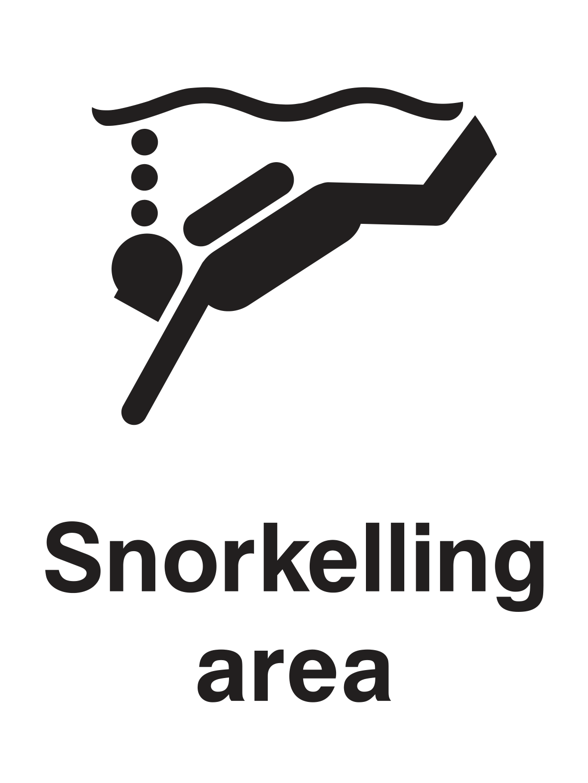 Snorkeling Area Sign - Safe Signs