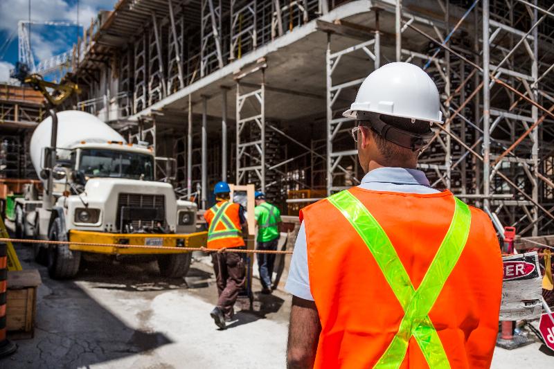 Worker on a construction site